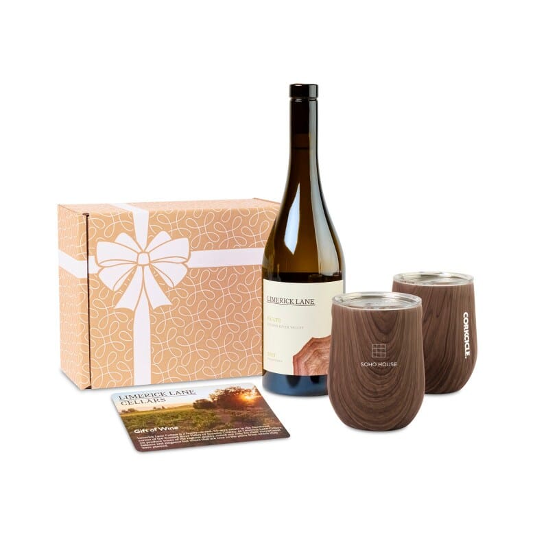 A Toast To You Wine & Corckcicle® Stemless Gift Set