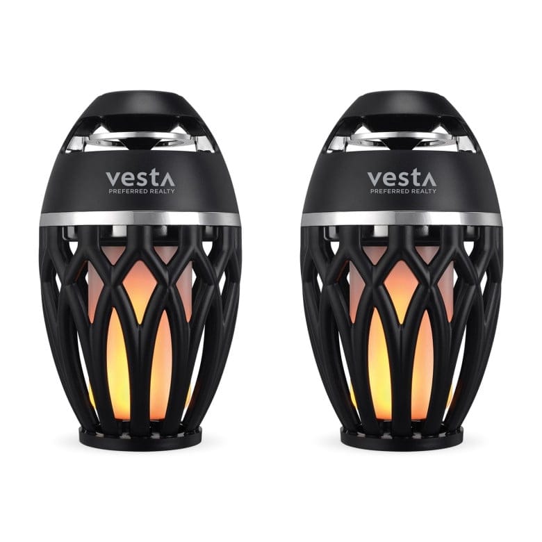 iLive Tiki & Bluetooth Speakers with LED Flame