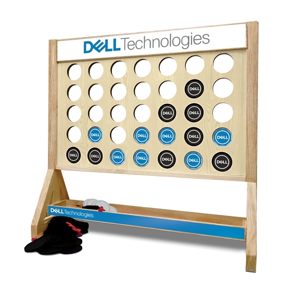 A connect four game set for Dell Technologies.