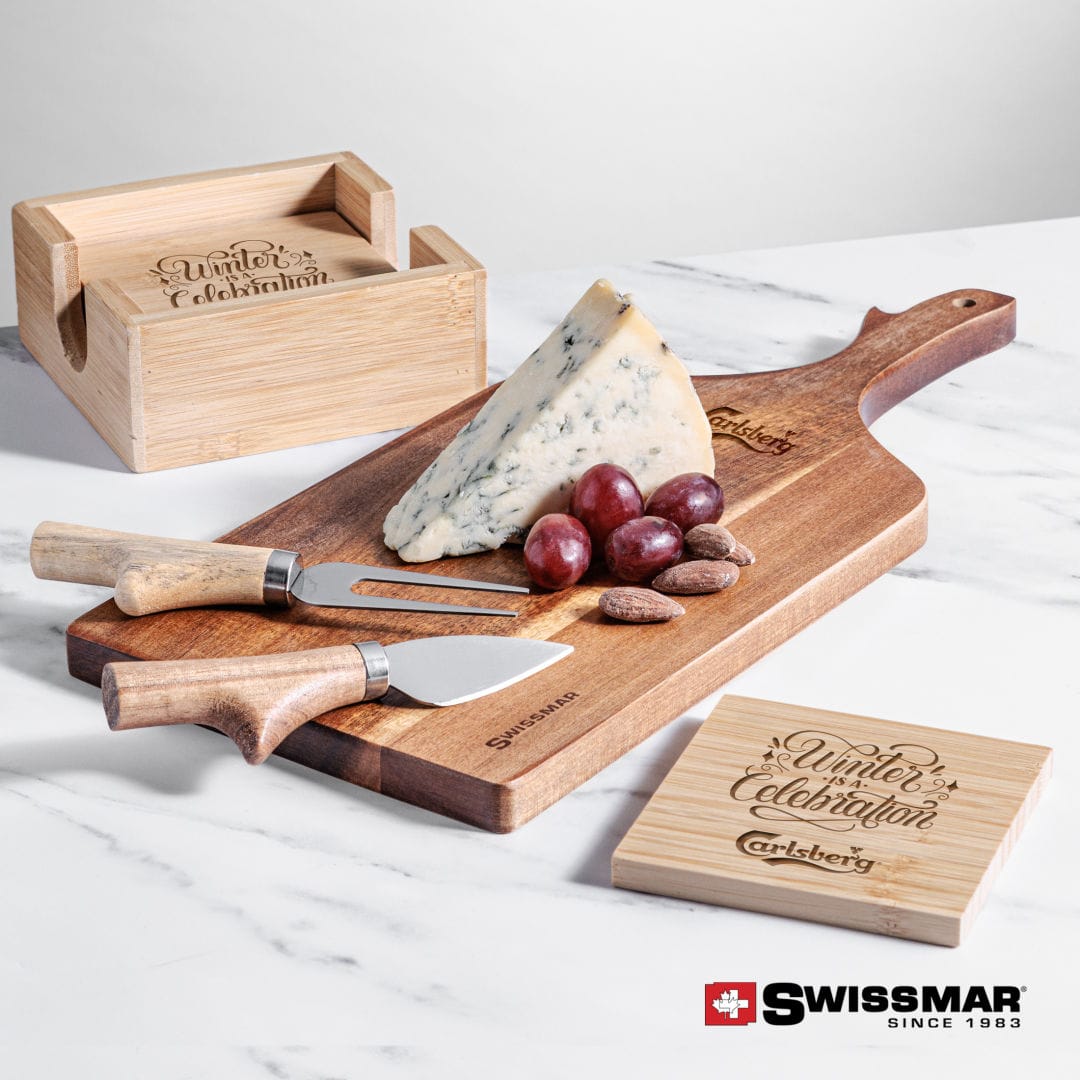 Swissmar® Paddle Board & bamboo Coasters